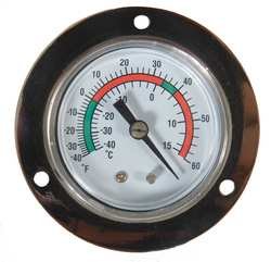 Industrial Grade 1EPE3 Panel Mount Thermometer, -40 to 60 F