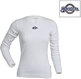 MLB Milwaukee Brewers White Womens Long Sleeve Signature Tee
