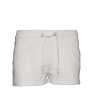 White French Terry Shorts with Drawstring and Side Pockets