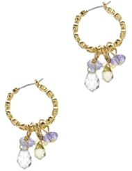 Womens Gold Tone Small Hoop Earrings