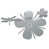 Artecnica - Miroir Sticker Daisy en Acier Inoxydable - H 30 x L 30 cm