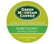 Green Mountain Coffee for Keurig Brewers, Island Coconut,  K-Cup Portion Pack for Keurig K-Cup Brewers, 24-Count