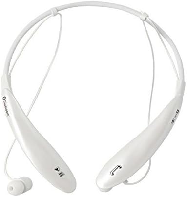 ZeeDy Wireless Bluetooth 4.0 Music Stereo Universal Headset Sports Headphone Vibration Neckband Style for ANDROID iPhone 6 6S iPad Samsung LG (WHITE)
