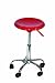 Martin Colorful Artisan Caster Base Stool in Red