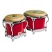 Fiberglass Bongos (Chrome) Red