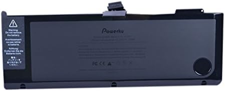Powerku® Laptop Battery for Apple A1286 (Late 2009, Mid 2010) Li-Polymer Battery A1321,For Macbook Pro 15" 15.4-inch Mb985 Mb986 MC118 MC373 10.95v 73wh 18 Months Warranty