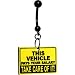Yellow This Vehicle Pays Your Salary Warning Sign Belly Ring
