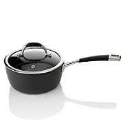 18cm Hard Anodised Non-Stick Saucepan