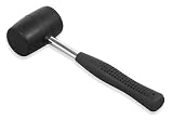 Tube Steel Black Rubber Mallet - 8 Ounce
