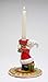 Cosmos Gifts Fine Ceramic Mrs. Santa Claus Holding Gift Present Taper Candle Holder Figurine (Candle NOT Included), 6-1/8