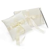 Cathy's Concepts Tied with a Bow Guest Book & Ring Pillow Set