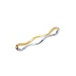 14K Two-Tone Gold Bangle Bracelet - 7 inches