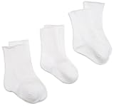 Jefferies Socks Seamless Casual Crew Sock, 3 Pack, White