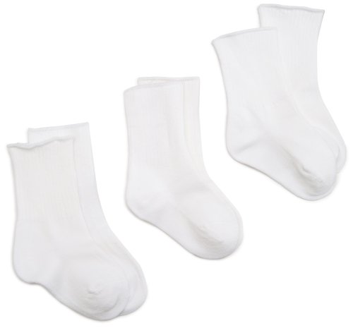Jefferies Socks Seamless Casual Crew Sock - 3 Pack - White