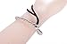 Fashion Silver Tone Colour Brass Beaded ID Leather Stretch Bracelet
