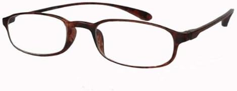 Calabria 718 Flexie Oval Reading Glasses +2.50 Tortoise Men/Women Bendable Single Power Readers Flexible Durable TR90 Frame