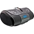 iLive IB318B Portable CD Boom Box with Dock for iPod - Black