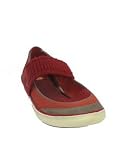 BC FOOTWEAR Instant Gratification Flat in Red Suede