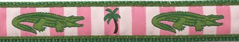 Up Country Alligator Dog Collar - Narrow - Xsmall