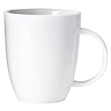Porcelain Coupe Mugs Set of 4 - White (16 oz.)
