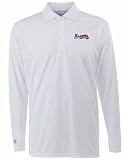 Atlanta Braves Long Sleeve Polo Shirt (White) - X-Large