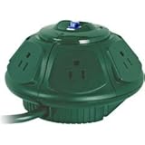 ezSpace UFO 6-Outlet Surge Protector - Green