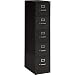 Sandusky S315-09 Steel Letter Size Vertical File Cabinet, 15" Width x 60" Height x 26-1/2" Depth, 5 Drawer, Black