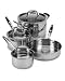 Pampered Chef 7 Piece Stainless Cookware Set Pampered Chef 7 Piece Stainless Cookware Set