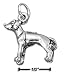 Sterling Silver 3D Rhodesian Ridgeback Charm