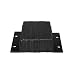IWI Rubber Dock Bumper, Rectangular, Laminated, Horizontal Mount, 4 Holes, 12" Length, 12" Width, 4" Depth