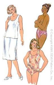 Kwik Sew Panties Camisol & Slip Plus Size Pattern By The Each