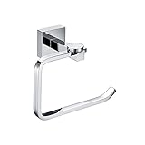 Tophome ペーパーホルダー　壁 取付け　アンティーク風　重厚感のある 真鍮製 クロム トイレットペーパーホルダー ヨーロッパ調 おしゃれ　紙巻器　バスアクセサリー　豪華