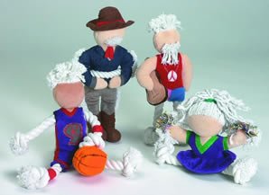Classic Pet Products Hoopster Plush and Rope Doll 16in Dog Toy