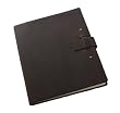 Genuine Leather Courier Journal with Buckle Closure