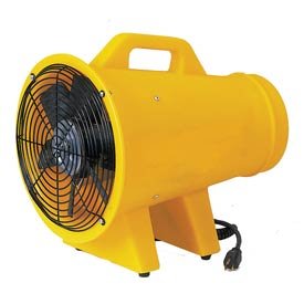 8" Electric Axial Plastic Blower With 25'L Ducting