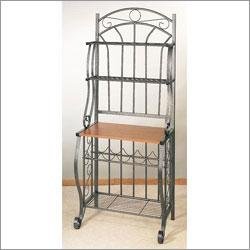 Baker's Rack - Pewter (Pewter) (68H x 27.25W x 16D) by Old Dutch