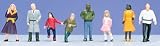 Life Like 433-1856 Set of 8 Walking People Figures