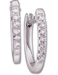 Pair 1/5 CT TW 14K White Gold Diamond Earring
