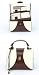Chest Style Brown Lizard/Crocodile Effect & Cream Jewellery Box DJB181