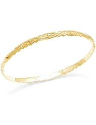 Old English Scroll 4.5mm Bracelet in 14K Yellow Gold - Size 7