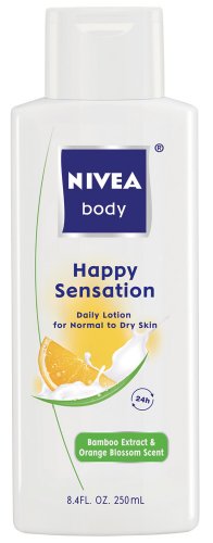 Nivea Happy Sensation Body Lotion, 8.4-Ounce Bottles (Pack of 3)