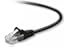 Belkin 30ft  CAT5E Black Patch Cord Snagless