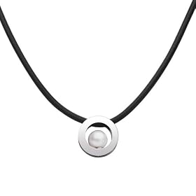 Skagen Denmark Ladies Jewelry Leather and Black Pearl Pendant #JNLB020 by 