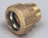 BEVO 0730002 Messing-PE-Verschraubung 25 mm x 1,9 cm (0,75 Zoll)AG