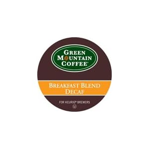 Green Mountain Coffee, Breakfast Blend Decaf KCups, K-Cups for Keurig Brewers, 12 pack
