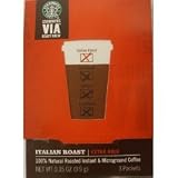 Starbucks VIA Ready Brew Instant & Microground 100% Natural Roasted Italian Coffee