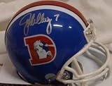 John Elway Signed Denver Broncos Riddell Throwback Mini Helmet