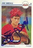 Joe Siddall, Harrisburg Senators - Expos Affiliate, 1991 Line Drive Pre-Rookie Autographed Card