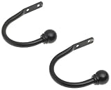 Umbra Ball Set of Two Holdbacks, Matte Black