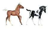 Breyer Classics Dark Palomino & Black Pinto Foals